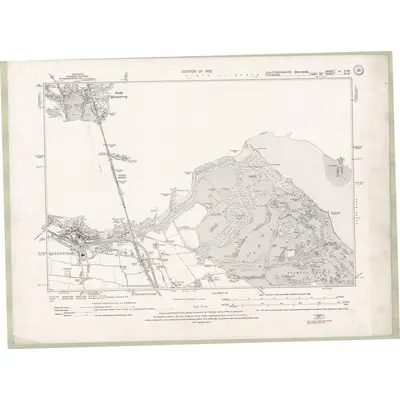 1914 Map of Linlithgowshire Sheet nV.NW, 1922 Print