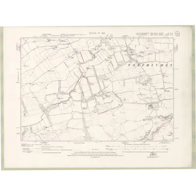 1914 Map of Linlithgowshire Sheet nVI.SE, 1922 Print