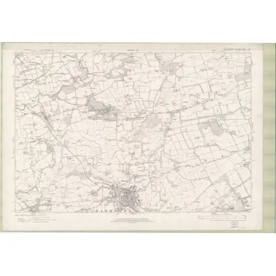 1913 Map of Linlithgowshire Sheet nVII, 1922 Print