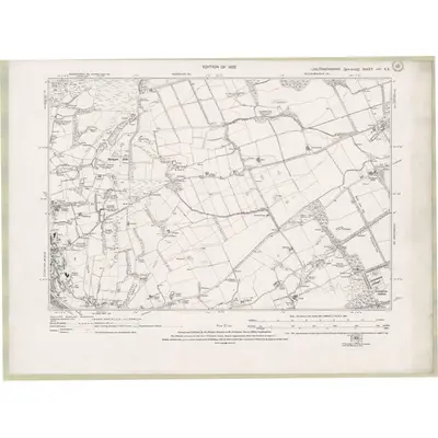 1913 Map of Linlithgowshire Sheet nVII.SE, 1922 Print