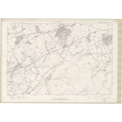 1913 Map of Linlithgowshire Sheet nXII, 1922 Print