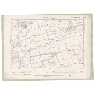 1895 Map of Linlithgowshire Sheet V.SE, 1897 Print