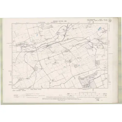 1896 Map of Linlithgowshire Sheet VIII.SE, 1899 Print