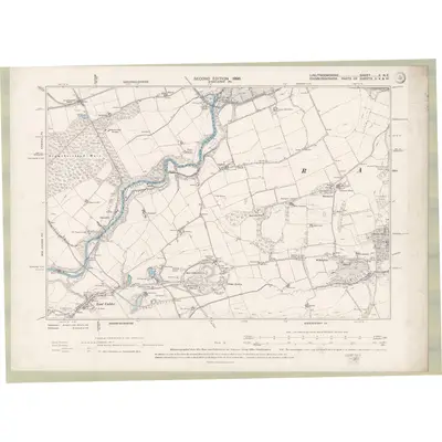 1895 Map of Linlithgowshire Sheet X.NE, 1898 Print