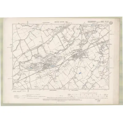1895 Map of Linlithgowshire Sheet XII.NE, 1898 Print
