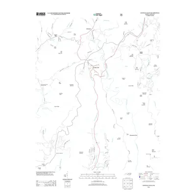 2013 Map of Linville Falls, 2013 Print