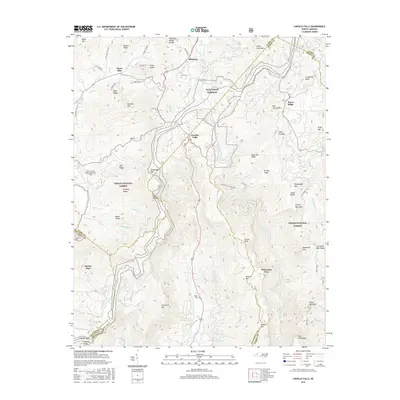 2016 Map of Linville Falls, 2016 Print