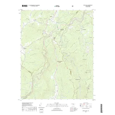2019 Map of Linville Falls, 2019 Print