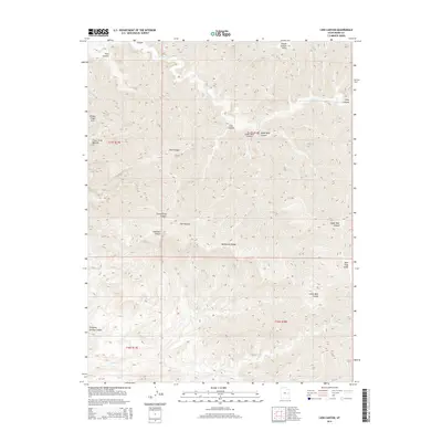 2014 Map of Lion Canyon, 2014 Print