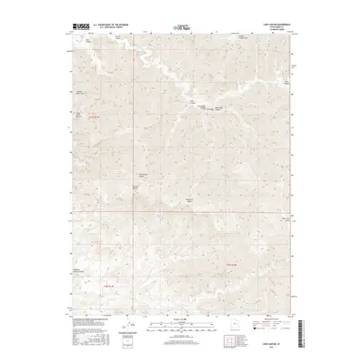 2017 Map of Lion Canyon, 2017 Print