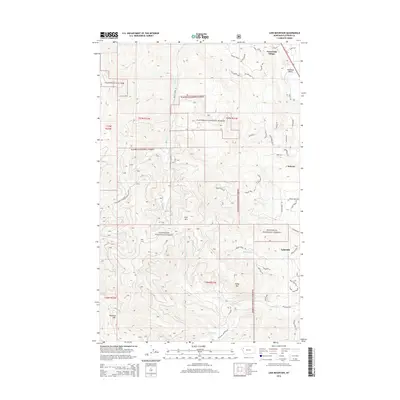 2014 Map of Lion Mountain, 2014 Print