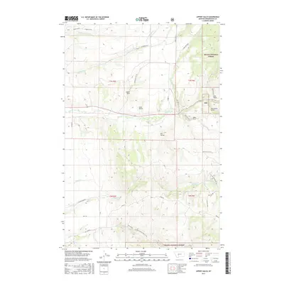 2017 Map of Lippert Gulch, 2017 Print