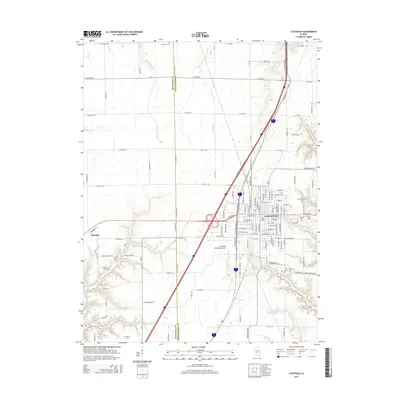 2015 Map of Litchfield, 2015 Print