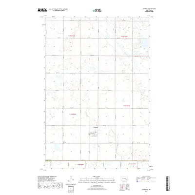 2017 Map of Litchville, 2017 Print