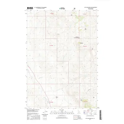 2017 Map of Little Antelope Flat, 2017 Print