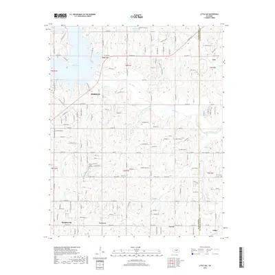 2018 Map of Little Axe, 2018 Print