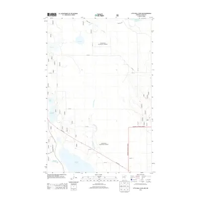2013 Map of Little Ball Club Lake, 2013 Print