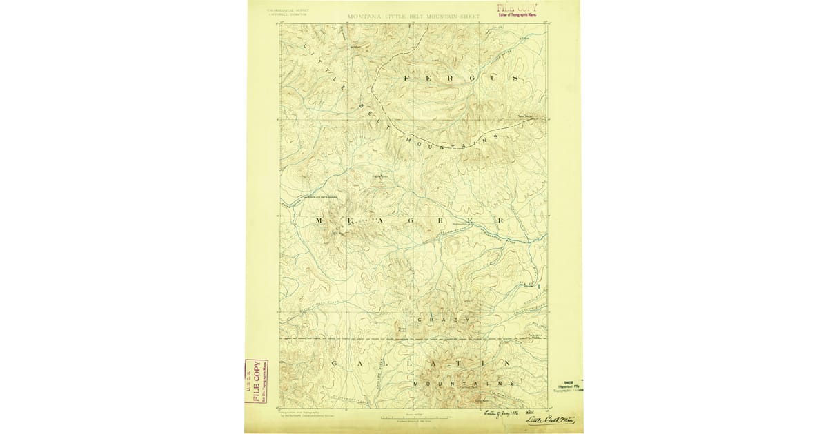 Order Mts Map Old Maps of Judith Basin County, MT | Pastmaps