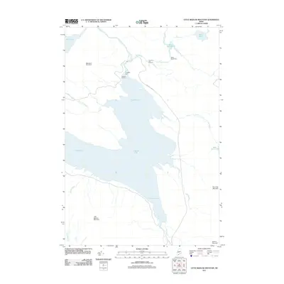2011 Map of Little Bigelow Mountain, 2011 Print