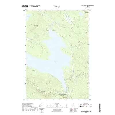 2018 Map of Little Bigelow Mountain, 2018 Print