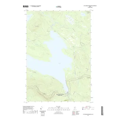 2021 Map of Little Bigelow Mountain, 2021 Print