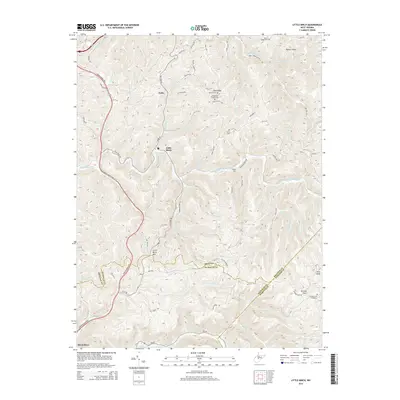 2014 Map of Little Birch, 2014 Print