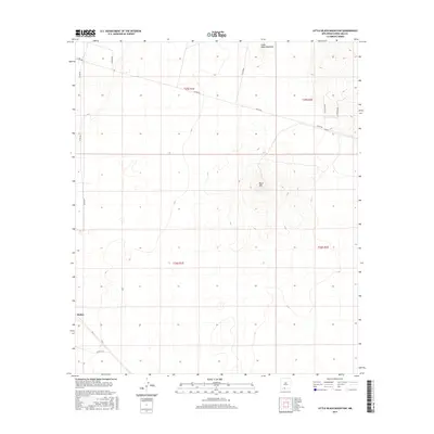2017 Map of Little Black Mountain, 2017 Print
