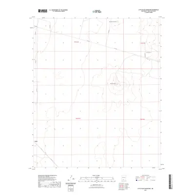 2023 Map of Little Black Mountain, 2023 Print