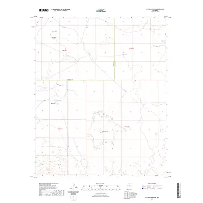 2023 Map of Little Black Peak, 2023 Print