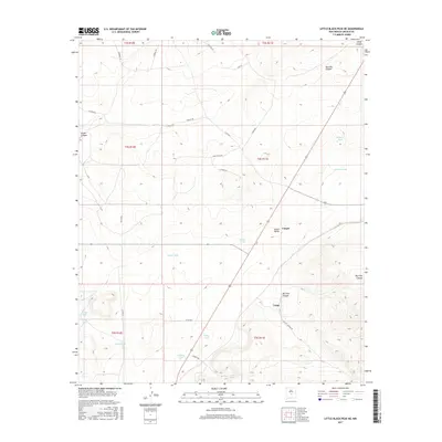2017 Map of Little Black Peak NE, 2017 Print