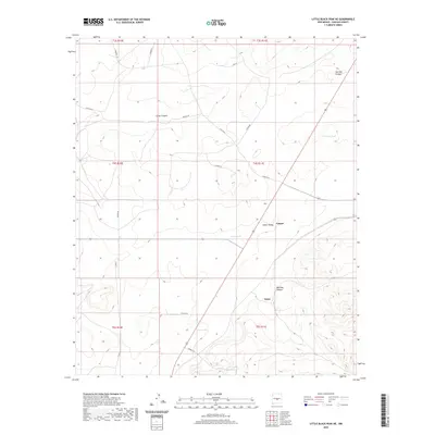 2020 Map of Little Black Peak NE, 2020 Print