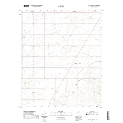 2023 Map of Little Black Peak NE, 2023 Print