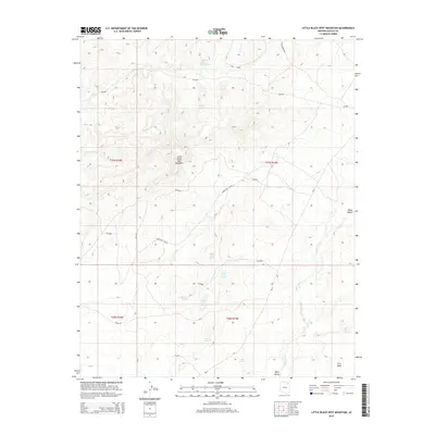 2014 Map of Little Black Spot Mountain, 2014 Print
