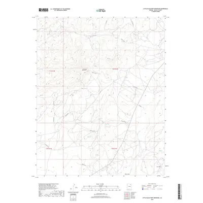 2018 Map of Little Black Spot Mountain, 2018 Print