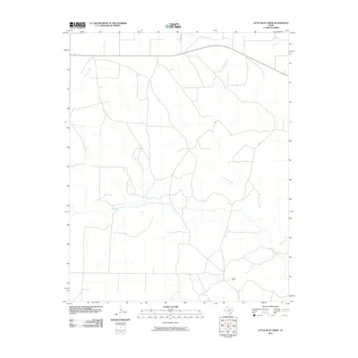 2010 Map of Little Blue Creek, 2010 Print