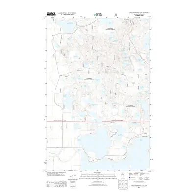 2013 Map of Little Bowstring Lake, 2013 Print