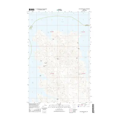 2017 Map of Little Buffalo Hill, 2017 Print