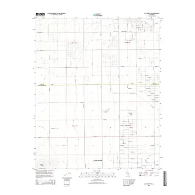 2015 Map of Little Buttes, 2015 Print