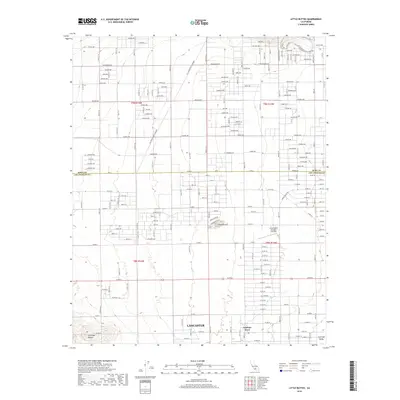 2018 Map of Little Buttes, 2018 Print