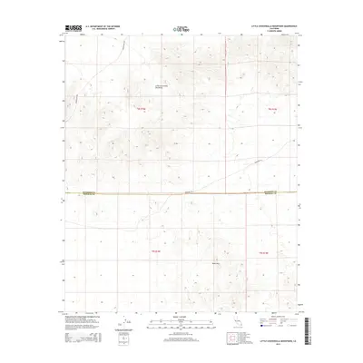 2015 Map of Little Chuckwalla Mountains, 2015 Print