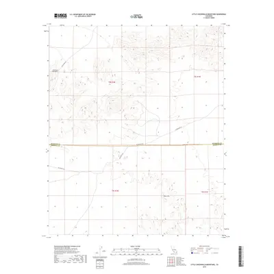 2018 Map of Little Chuckwalla Mountains, 2018 Print