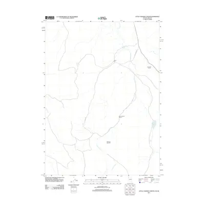 2011 Map of Little Coleman Canyon, 2011 Print