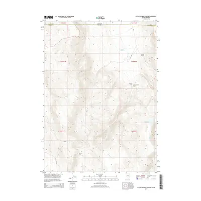 2015 Map of Little Coleman Canyon, 2015 Print