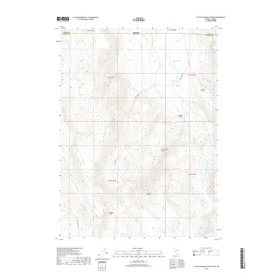 2018 Map of Little Coleman Canyon, 2018 Print