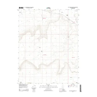 2014 Map of Little Creek Mountain, 2014 Print