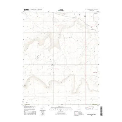 2017 Map of Little Creek Mountain, 2017 Print
