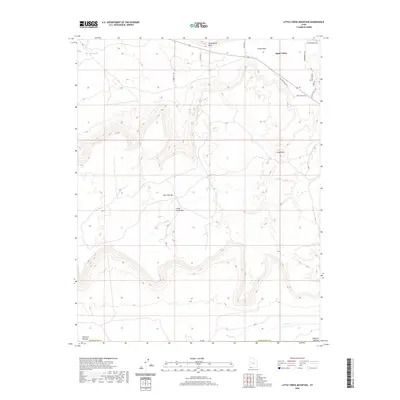 2020 Map of Little Creek Mountain, 2020 Print