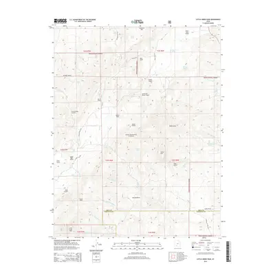 2014 Map of Little Creek Peak, 2014 Print