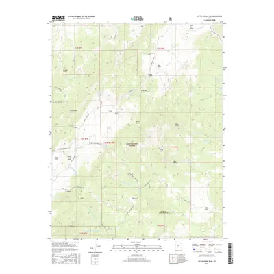 2017 Map of Little Creek Peak, 2017 Print