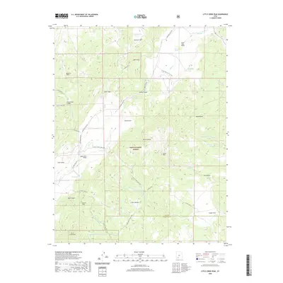 2020 Map of Little Creek Peak, 2020 Print